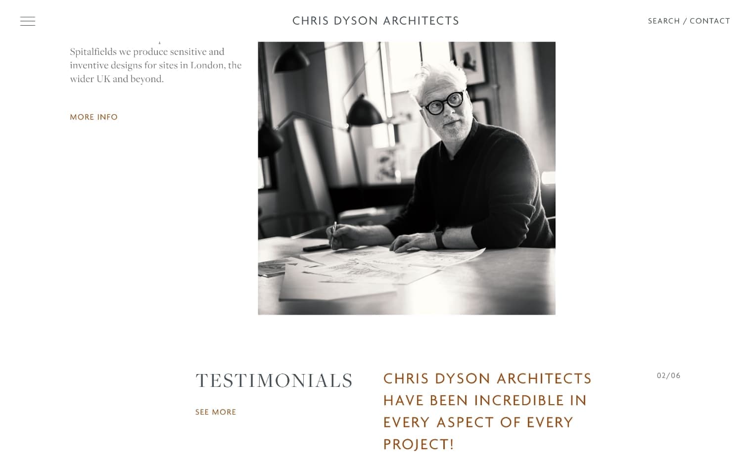 Chris Dyson | Architecture Branding & Web Design | Steve Edge Design