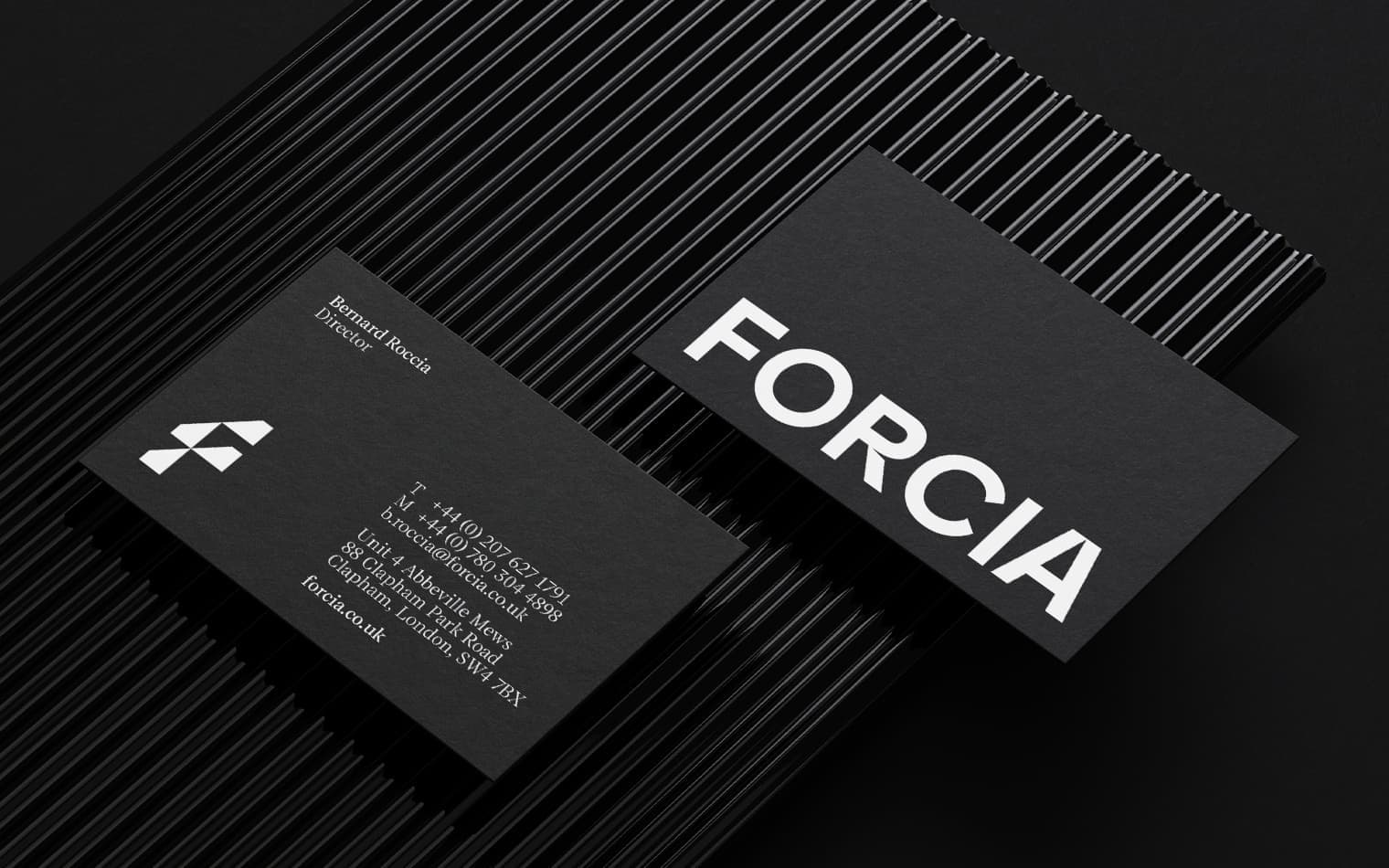 Forcia | Business Card Design | Steve Edge Design