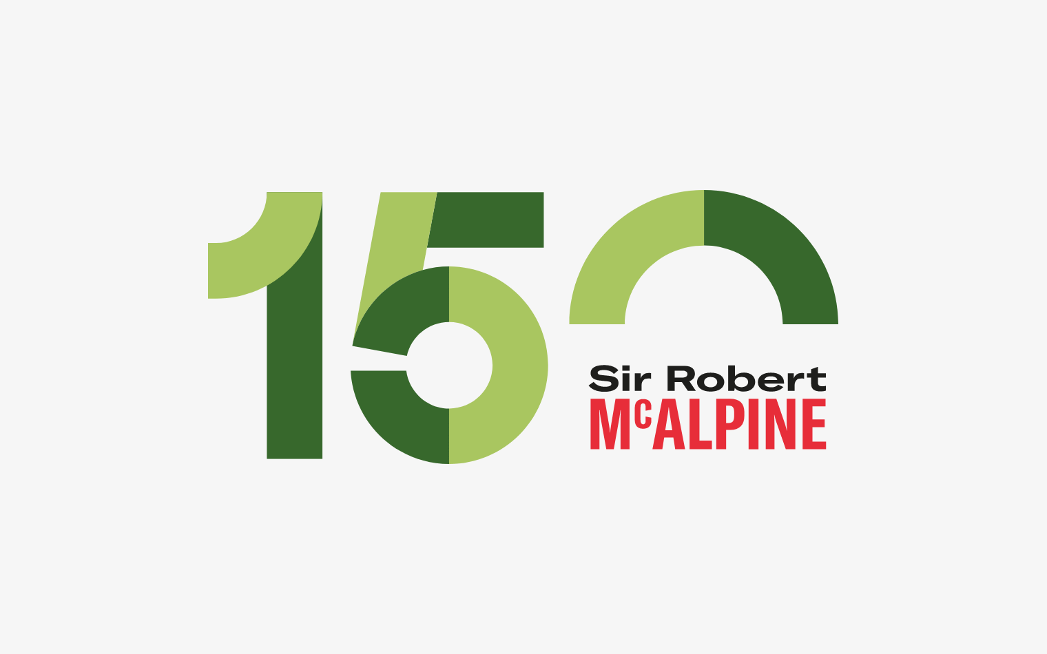 Sir Robert McAlpine | 150 Year Anniversary Branding | Steve Edge Design