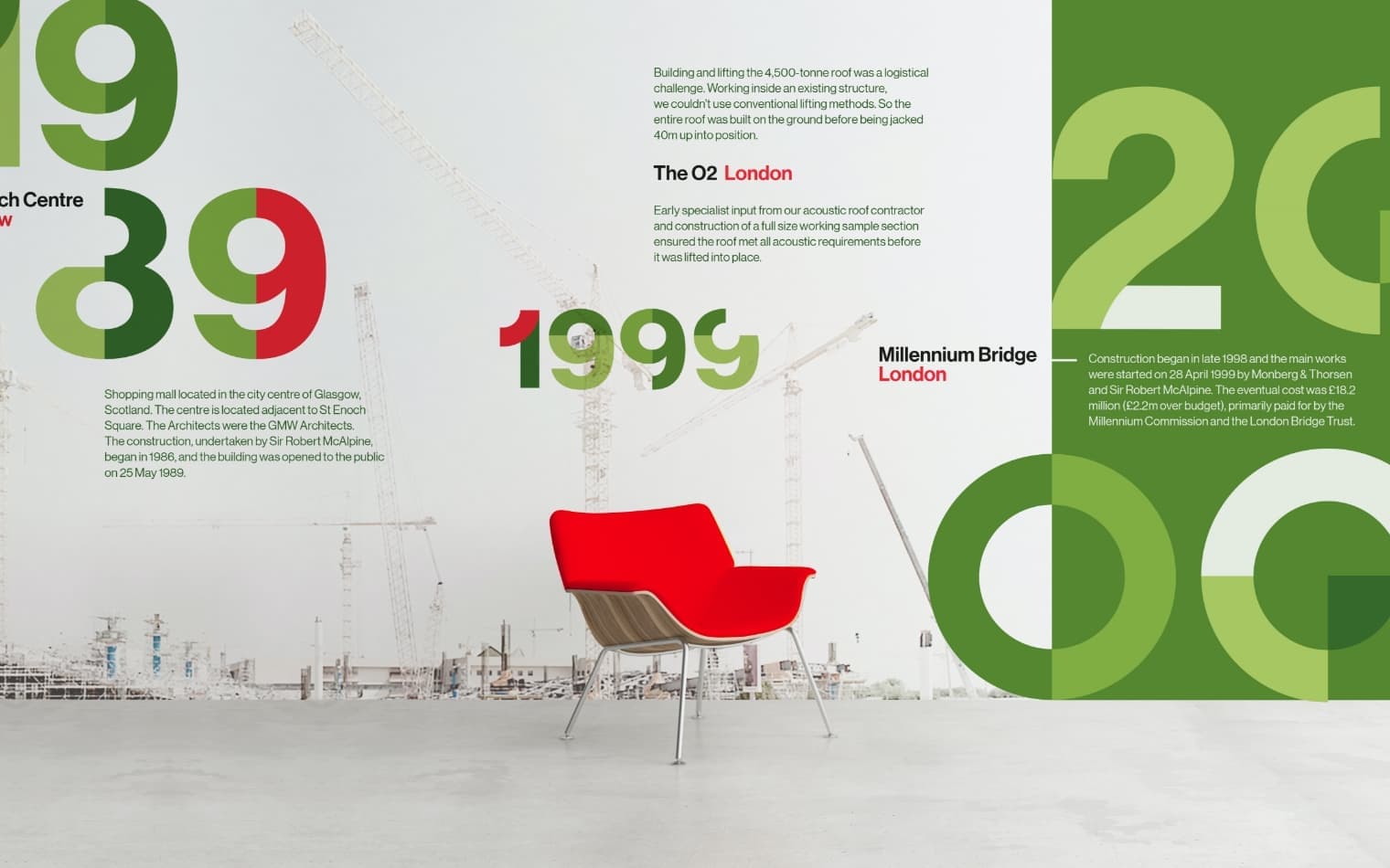 Sir Robert McAlpine | 150 Year Anniversary Branding | Steve Edge Design