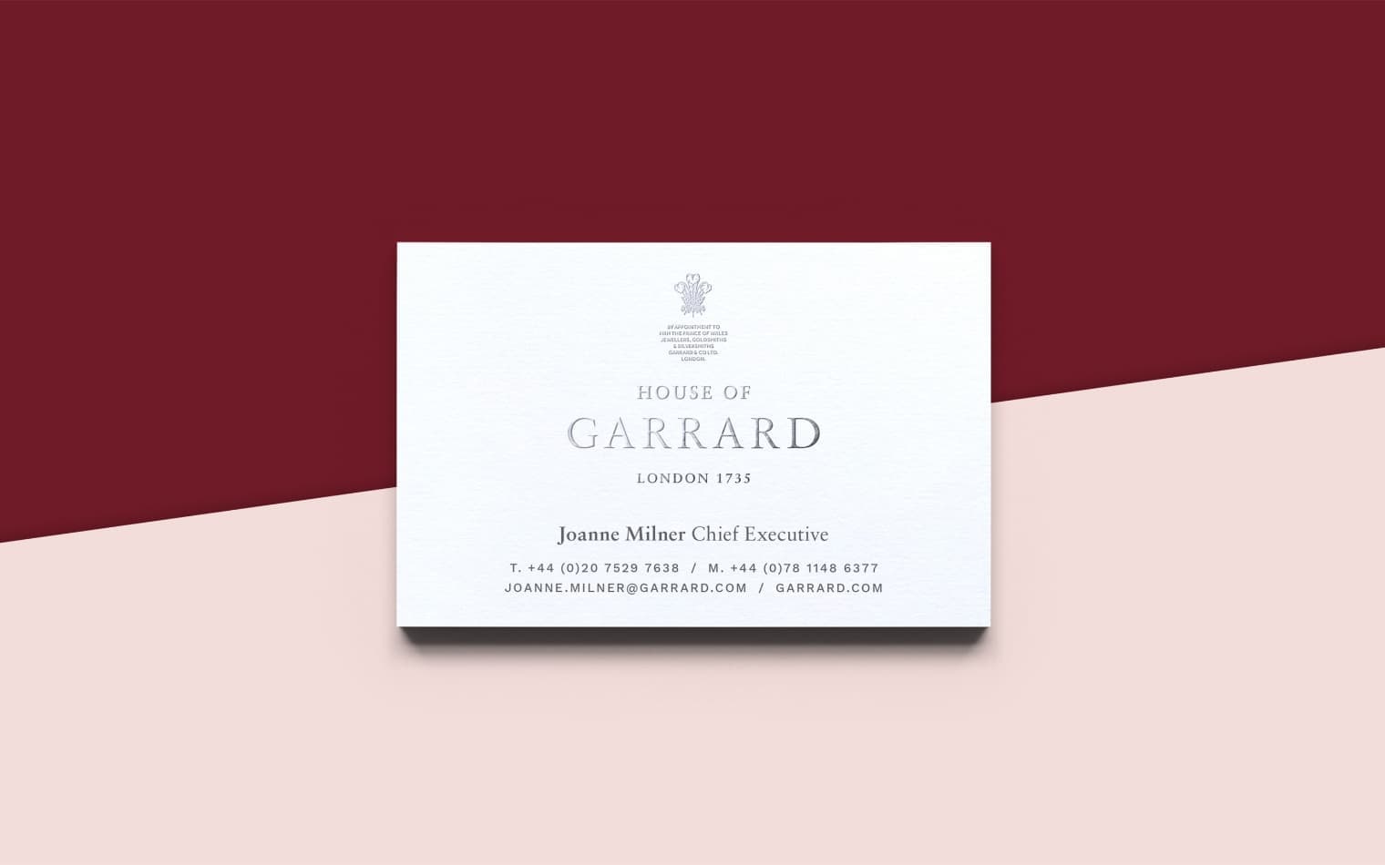 House of Garrard | Business Card Design | Steve Edge Design