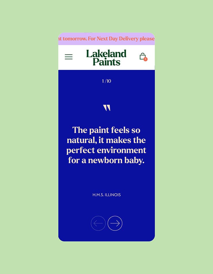 Lakeland Paints | Website Design | Steve Edge Design