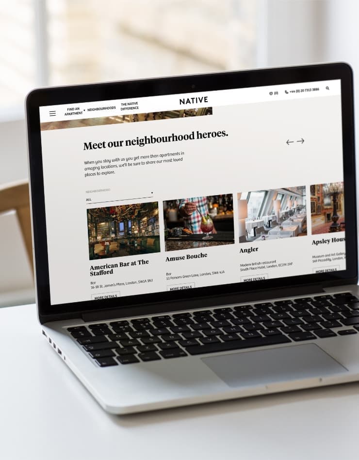 Native | Website Design | Steve Edge Design