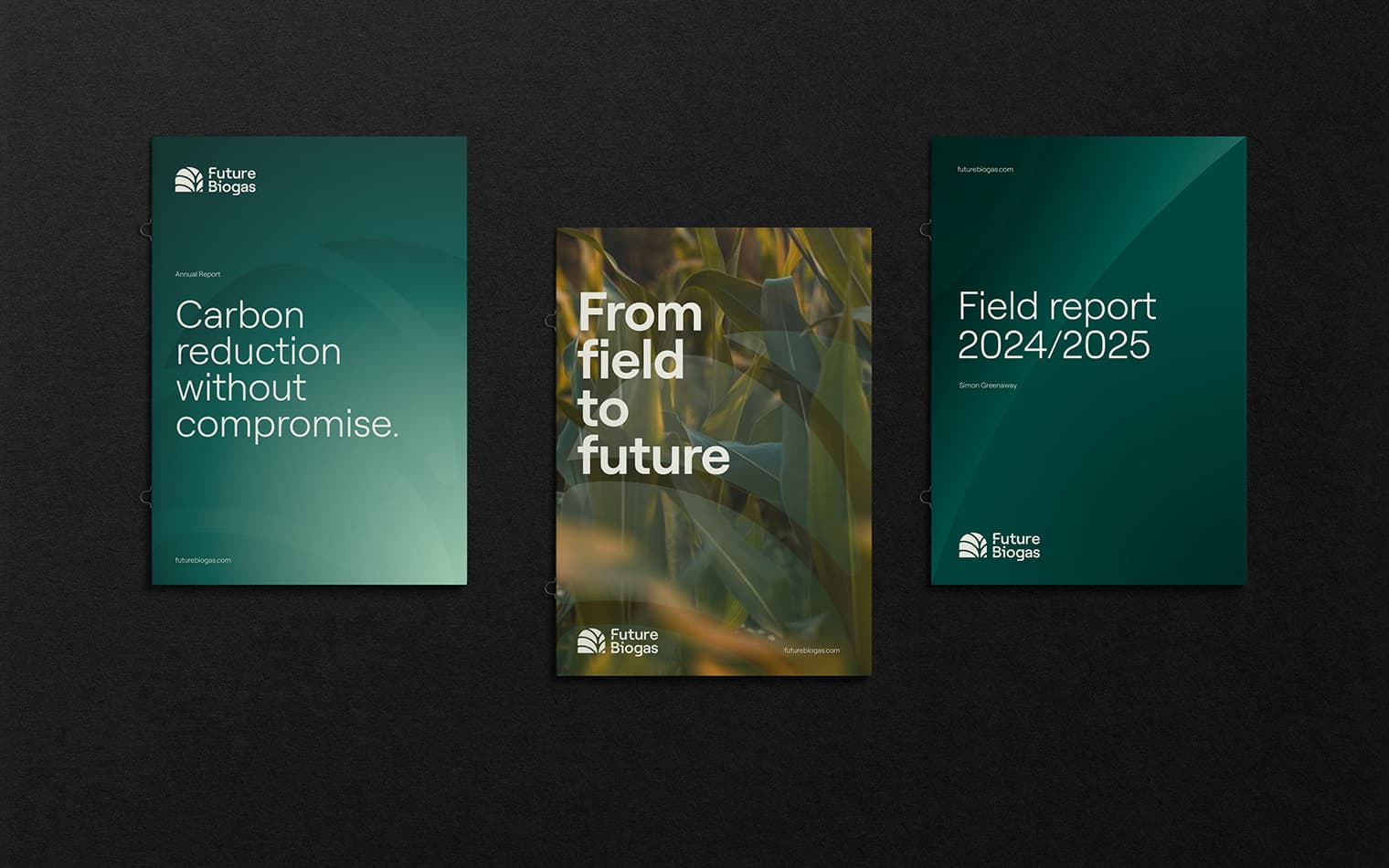 Future Biogas | Brochure Design | Printables | Brand Identity | Renewable Energy Brand & Web Design | Work Posts | Steve Edge Design