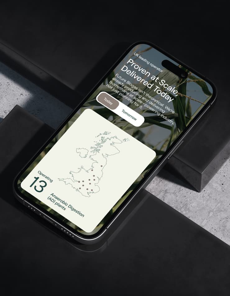 Future Biogas | Website Design | Web Build Agency | UX Design | Renewable Energy Brand & Web Design | Work Posts | Steve Edge Design