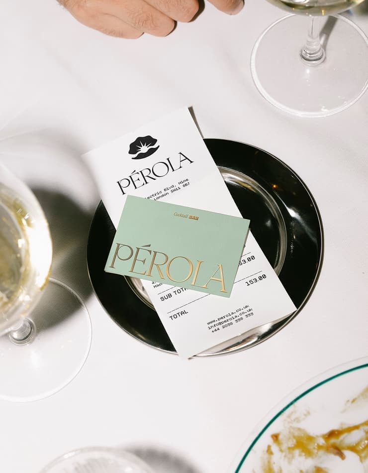 Pérola Bar, Battersea | Print Design | Menu Design | Logo Design | Brand Identity | Steve Edge Design