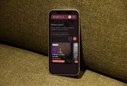 ISABELLA | Online Ballet Courses | Mobile Website Design | UI Design | Design | Work | Steve Edge Design