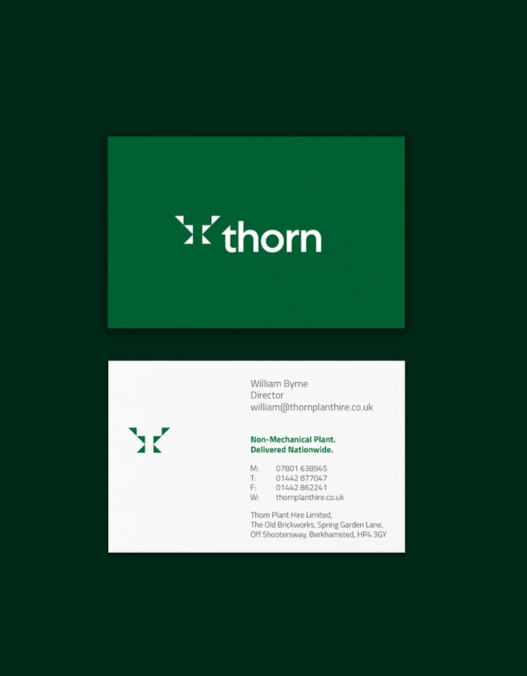 Thorn Plant Hire | Steve Edge Design