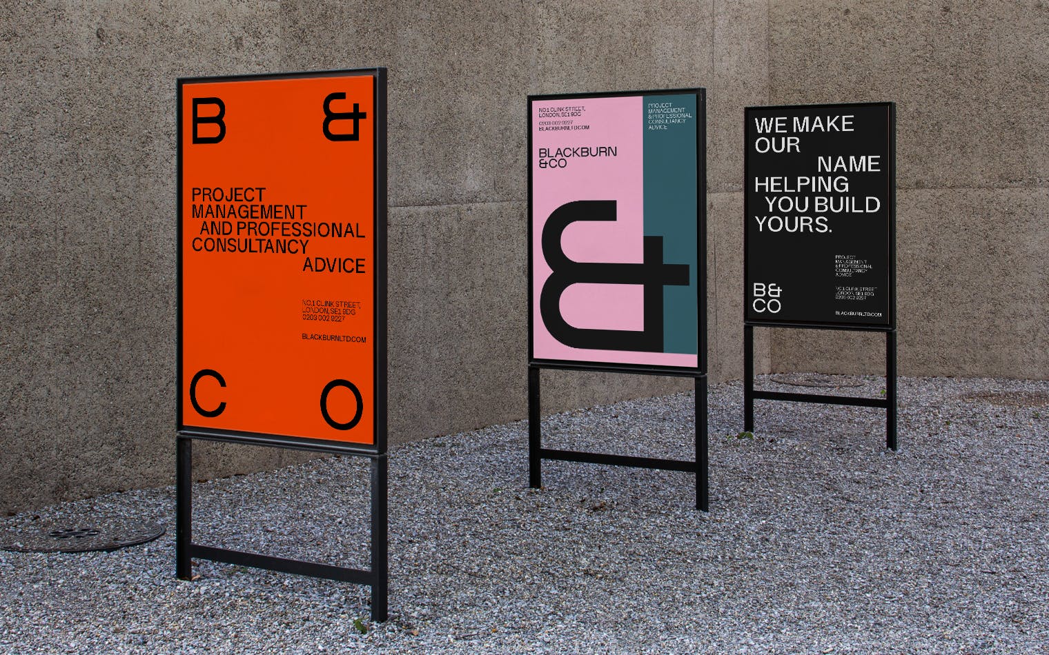 B&CO - Blackburn & Co - Branding - Posters
