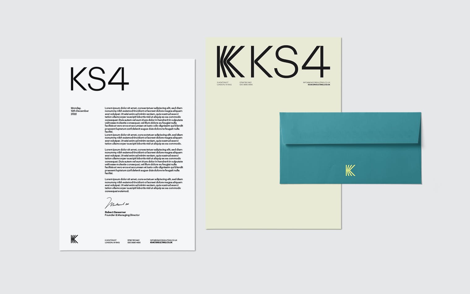 KS4 | Branding & Website Design | Stationary | Steve Edge Design